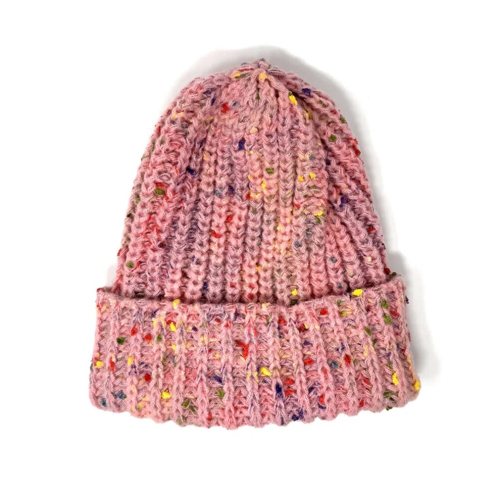 Beanie Oversized Slouchy Speckled Hat Super Soft Texture Winter Accessory